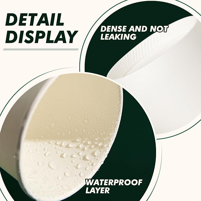 16 oz Coffee Cups with Lids and Sleeves 100 Pack, Thickened Paper Cups - Image 3