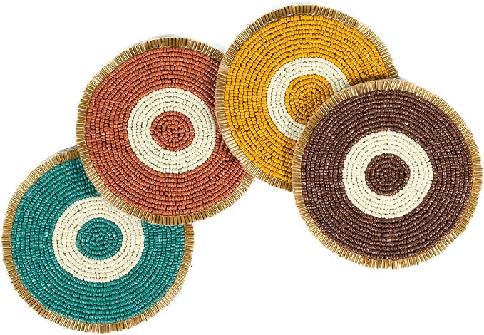 Folkulture Fall Coasters Set of 4 by FOLKULTURE