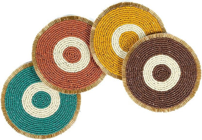 Folkulture Fall Coasters Set of 4 by FOLKULTURE