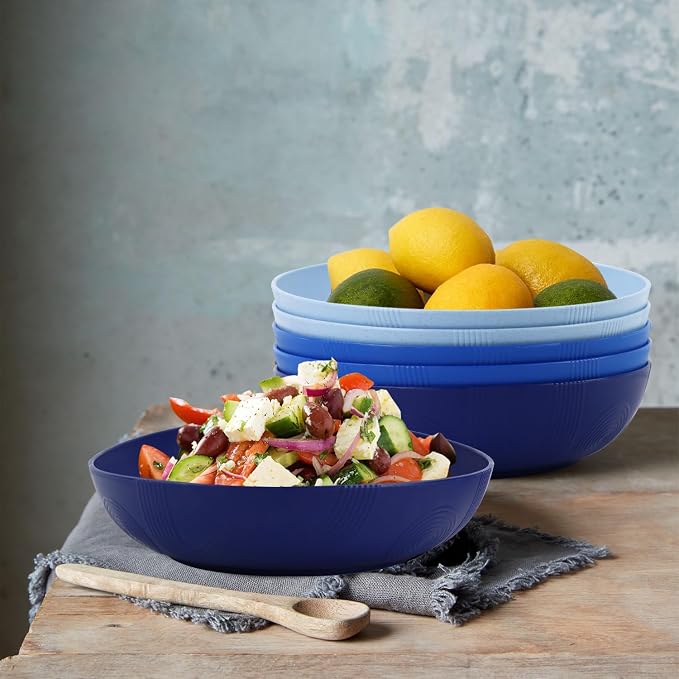 10inch Wheat Straw Big Bowls Set of 6 - Image 5