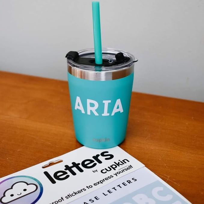 CUPKIN Waterproof Stickers to Personalize Your Stainless Steel Kids Cups: Write - Image 4