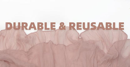 Dusty Pink Cheesecloth Table Runner Wedding Bridal Shower Home Decor | 35x120 - Image 5