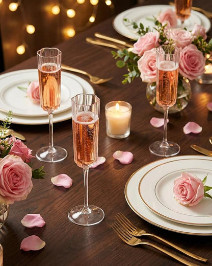 Ciaell 24 Pack Plastic Champagne Flutes - Image 5
