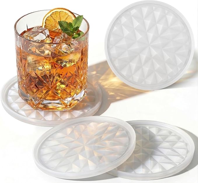 Silicone Drink Coasters Set of 4, Coaster by Wingcases
