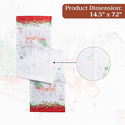 Maison d' Hermine Table Runner 100% Cotton 14.50" x 72" | Table Runners 72 - Image 7