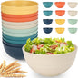 12 PCS Unbreakable Cereal Bowls Set, 26 Oz Wheat Straw Bowl Sets, Microwave & by UUGLAM