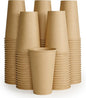 LITOPAK 100 Pack 16 oz Kraft Paper Coffee Cups, Disposable Coffee Cups | by LITOPAK