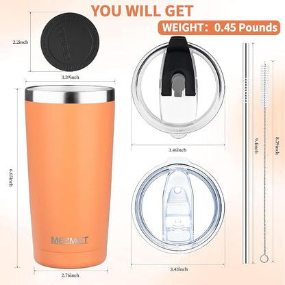 MEZMUT 20oz Insulated Tumbler Travel Coffee Mug - Image 3