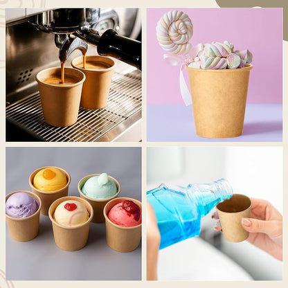 300 Pack 3oz Mini Coffee Cups Disposable Paper Cups Hot or Cold Beverage Cup - Image 7