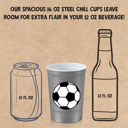 Steel Chill Cups 16 oz. Reusable Party Cups, 100% recyclable - Image 4