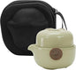 WUWEOT Travel Gaiwan Tea Set for One, Portable Porcelain Teapot | Chinese by WUWEOT