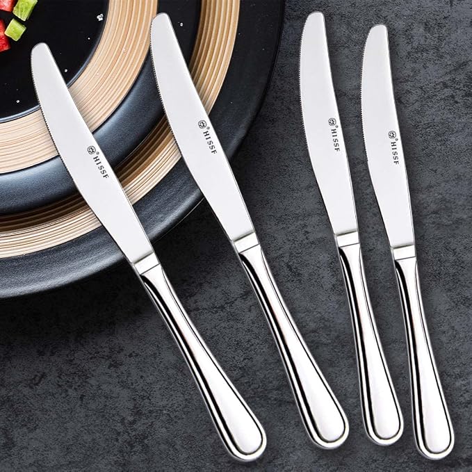 Dinner knife 4 Pieces Stainless Steel Butter Knife Set - Image 4