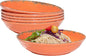 Farmhouse Melamine Pasta Bowls set, 42 OZ Large Fruit Bowl, Lightweight and by ZAROCRUS