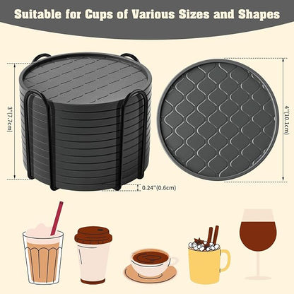 Coasters, Drink Coasters Set of 8 - Image 4