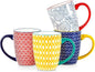 Selamica Ceramic Coffee Mugs Set of 4, 16 OZ Large Coffee Cups by Selamica