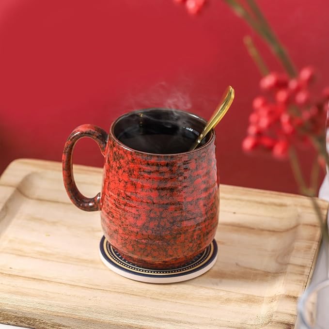 HASENSE Ceramic Coffee Mug Set of 2, 20 Oz Tea Cups - Image 7