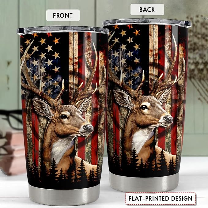 SANDJEST Hunting Tumbler 20oz Deer Hunting Gifts - Image 2