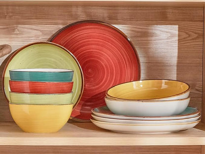 ONEMORE 16 oz Cereal Bowls Set of 4 Soup Bowls Ceramic - Image 7