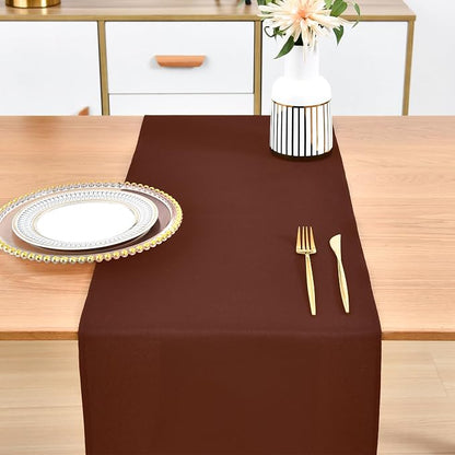 Farmhouse Chocolate Table Runner Dining Table Runners 90 Inches Long Coffee - Image 7
