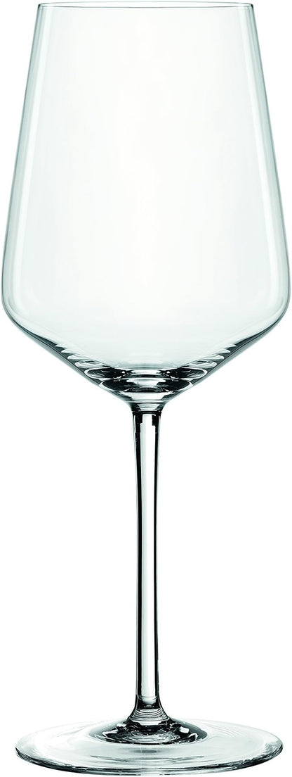 Spiegelau Style Crystal White Wine Glasses Gift Set, Elegant Stemmed Wine Glasses, Stylish Glassware for Dinner Party, Home Bar, Wedding Gifts, Birthday Gifts, Hosting Essentials, 15.5 oz, Set of 4
