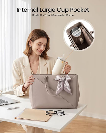 LOVEVOOK Laptop Work Tote Bag for Women - Image 4