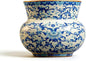 Blue and White Floral Porcelain Coffee Mug 10 oz | No Handle, Chinoiserie by CmengAo