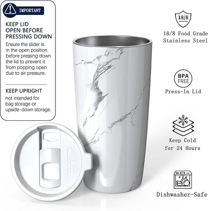TILUCK 20 oz Insulated Coffee Tumbler - Image 2