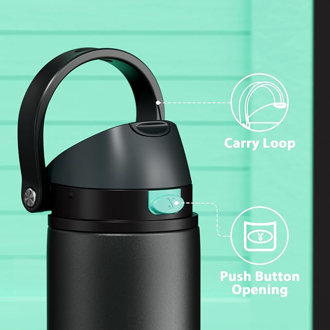 24 oz Insulated Water Bottle for Sports: Meoky Stainless Steel Water Bottle - Image 4