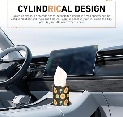 4 PCS Car Tissue Holder, Car Cup Holder Convenient Travel Tissue Tube, - Image 5