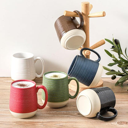 Hasense Ceramic Coffee Mugs Set of 6, 15 oz Large Porcelain Mugs - Image 6