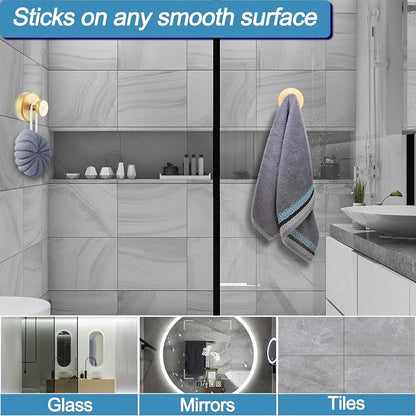 Vacuum Suction Cup Hooks for Shower, Shower Hooks for Inside Shower Glass Window - Image 2
