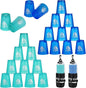 yeesport 24 Sport Stacking Cups Blue/Green Training Set by yeesport