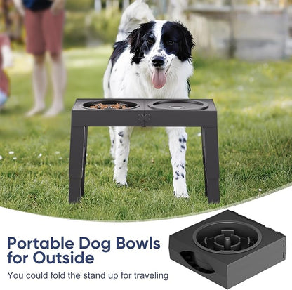 XIAZ Elevated Dog Bowls Large Breed Raised Dogs Bowl Stand Large/Medium Sized - Image 8