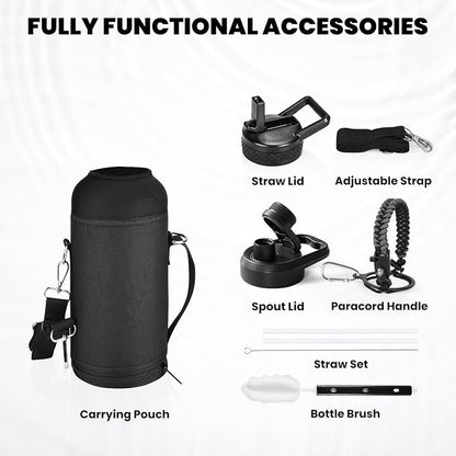 RAYMYLO Insulated Water Bottle 32 oz, Triple Wall Vacuum Stainless Steel | - Image 6
