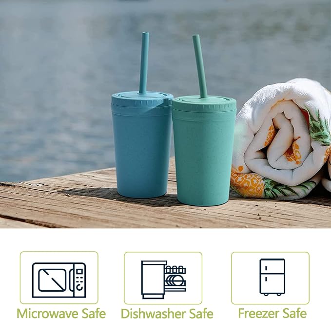 Homestockplus Reusable Wheat Straw Cups - Image 7