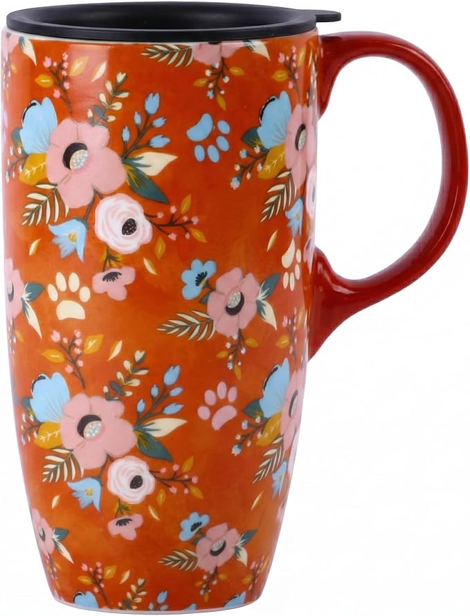 Topadorn 17oz Ceramic Travel Mug by Topadorn