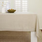 Solino Home Linen Natural Tablecloth 60 x 90 Inch - 100% Pure Linen Rectangular Tablecloth - Machine Washable Table Cloth for Spring, Easter - Fete
