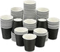 Wuadua 100 Pack 3 oz Black Disposable Paper Cups - Sturdy and Leak-Proof for Parties, Events, Office, Home Use Disposable Mouthwash Cups - Ideal for Hot/Cold Drinks, Smooth Rim Design, Eco-Friendly