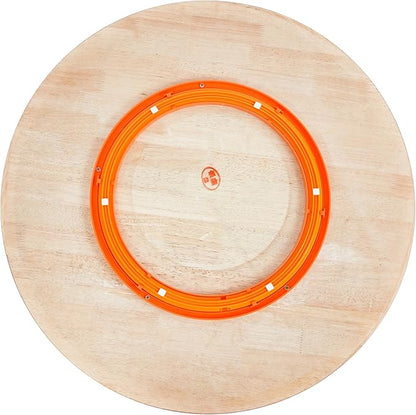 27.56'" Wood Lazy Susan for Table Top,Round Lazy Susan Organization,Extra Large Turntable Serving Tray for Dining Table, Pantry, Kitchen, Countertop, Cupboard,Home Decor, Walnut Wood