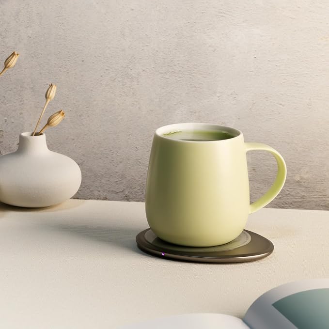 Ui 3 Self-Heating Mug Set – Verde Green | 12 fl oz / 355 mL Ceramic Coffee & - Image 3
