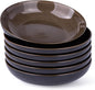 LERATIO 9.0" Ceramic Pasta Bowls Set of 6, 38oz Large Stoneware Bowls Set | by LeRatio