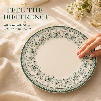 Royal 24-Piece Porcelain Dinnerware Set - Image 6