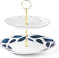 Lenox Blue Bay 2-Tiered Server, 3.05 LB by Lenox