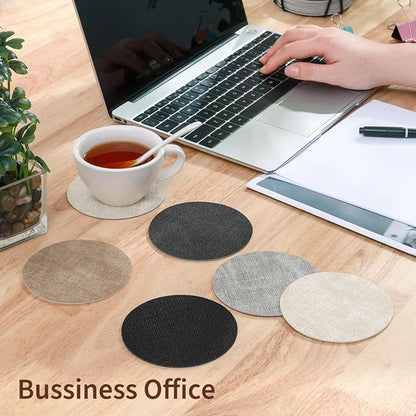 Faux Leather Drink Coasters - Image 6