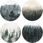 Lahome Forest Pattern Coasters by Lahome