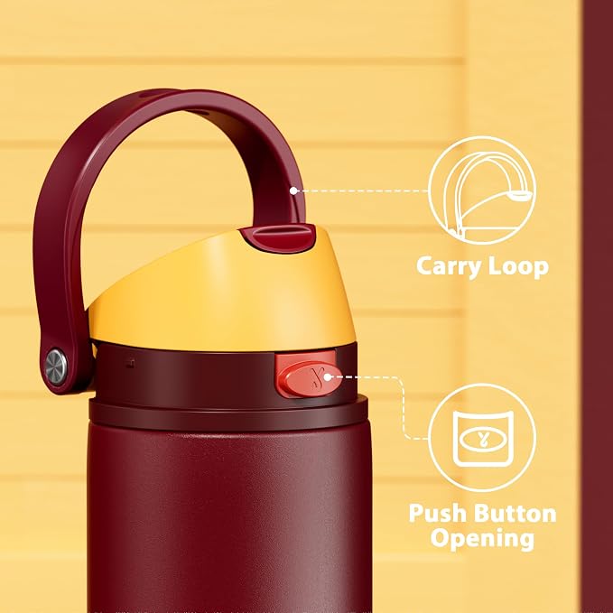 24 oz Insulated Water Bottle for Women: Meoky Stainless Steel Water Bottle - Image 4