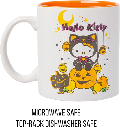 Silver Buffalo Sanrio Hello Kitty Halloween Themed Look, Ceramic Mug, 20oz | - Image 3