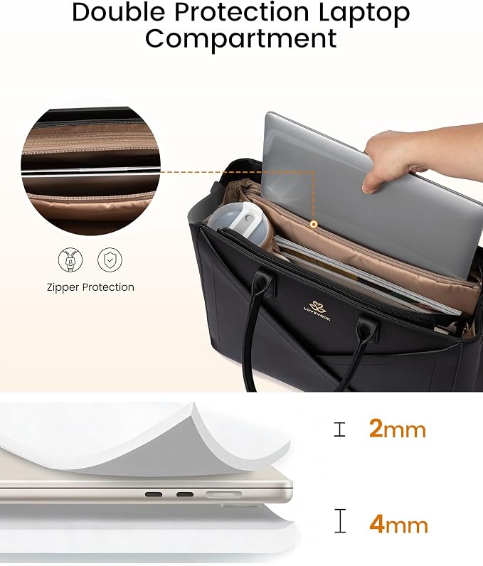 LOVEVOOK Laptop Work Tote Bag for Women - Image 4