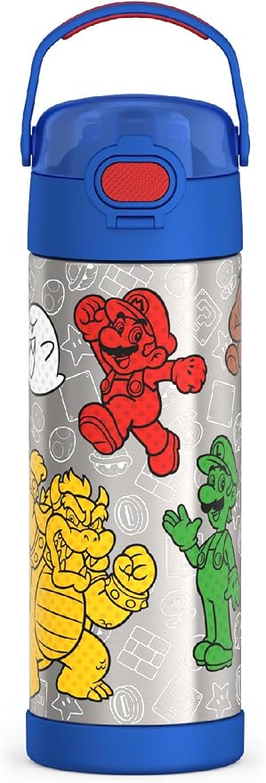 THERMOS FUNTAINER 16 Ounce Stainless Steel Vacuum Insulated Bottle by Thermos