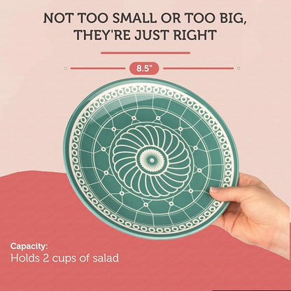 Salad Plates - Small Plate for Serving Appetizer, Sandwich - Microwavable - - Image 6